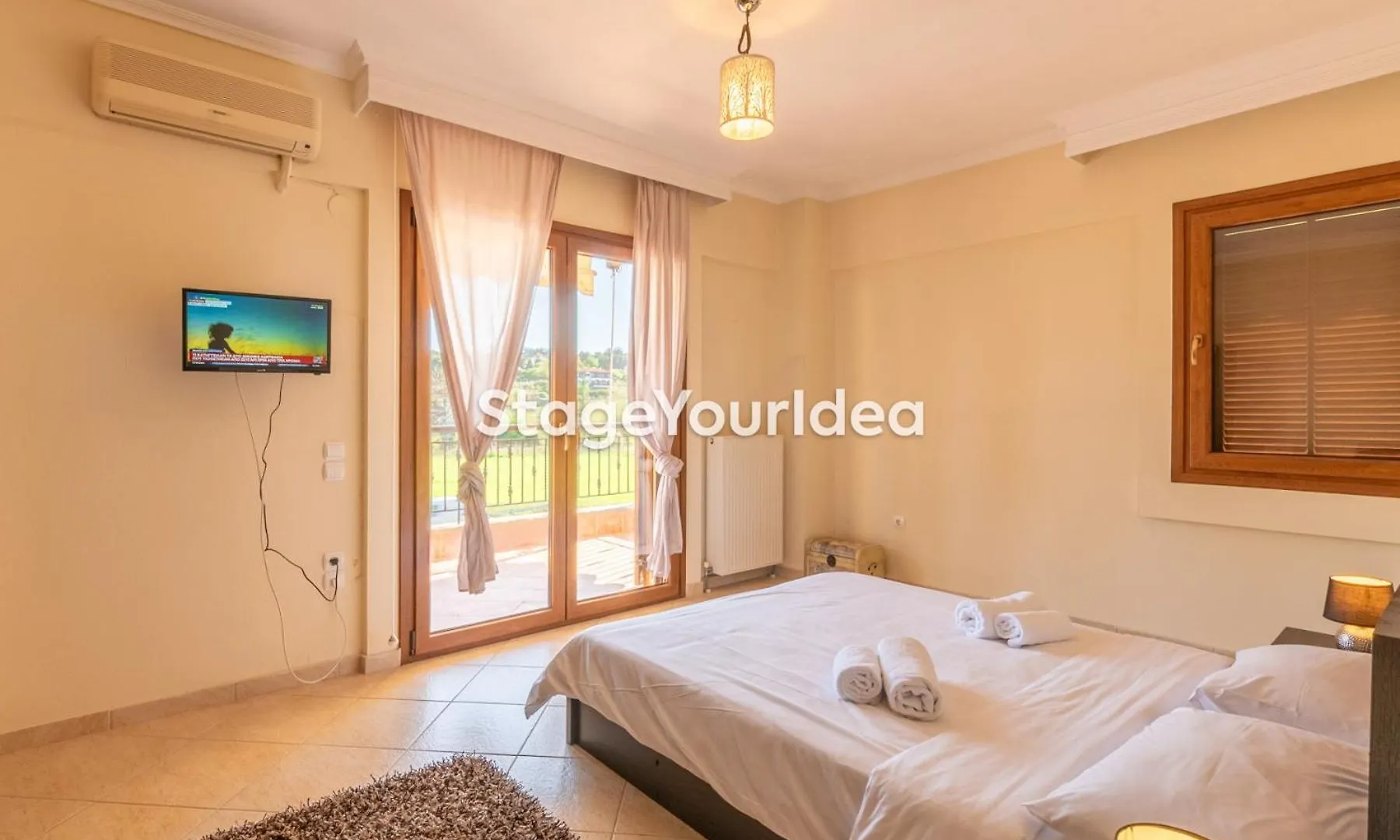 Lux Apartment - One Bedroom , Living Room , Kitchen , Bathroom - For 1 To 7 People, Also For Parties & Gatherings Up To 25 People, Only 15 Minutes From Thessaloniki City Center And 8' Minutes From Thessaloniki Airport Neon Rysion